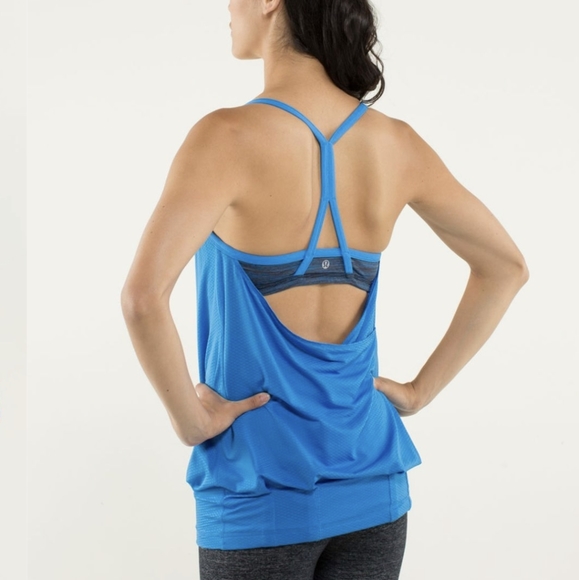 Lululemon CYB tank cornflower/wee from space October inkwell size 8 - Picture 2 of 10